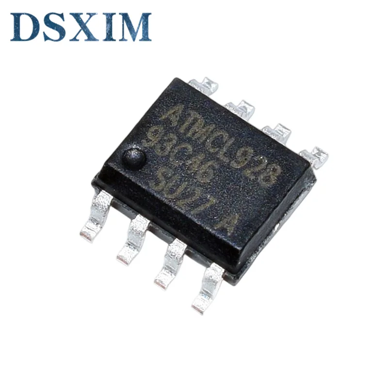 10 قطعة AT93C46 AT93C56 AT93C66 93C46 93C56 93C66 SOP8 EEPROM (256x8)/(128x16) 2K جديد وأصلي