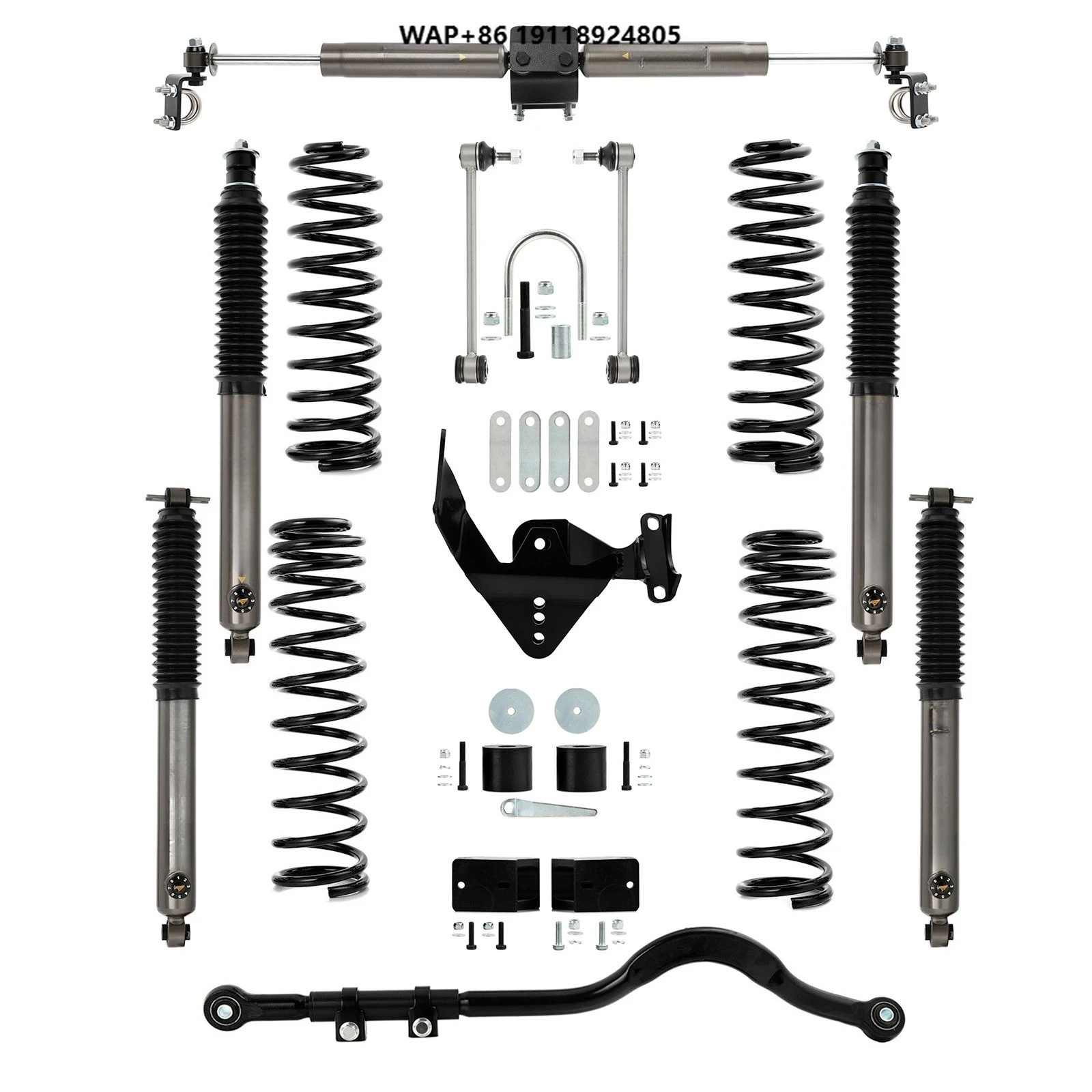 

TY360603 for Jeep Wrangler JK 2007-2018 Best Quality 2.5"Lift Kits 4x4 Coilover Shocks Absorbers Car Suspension Kits