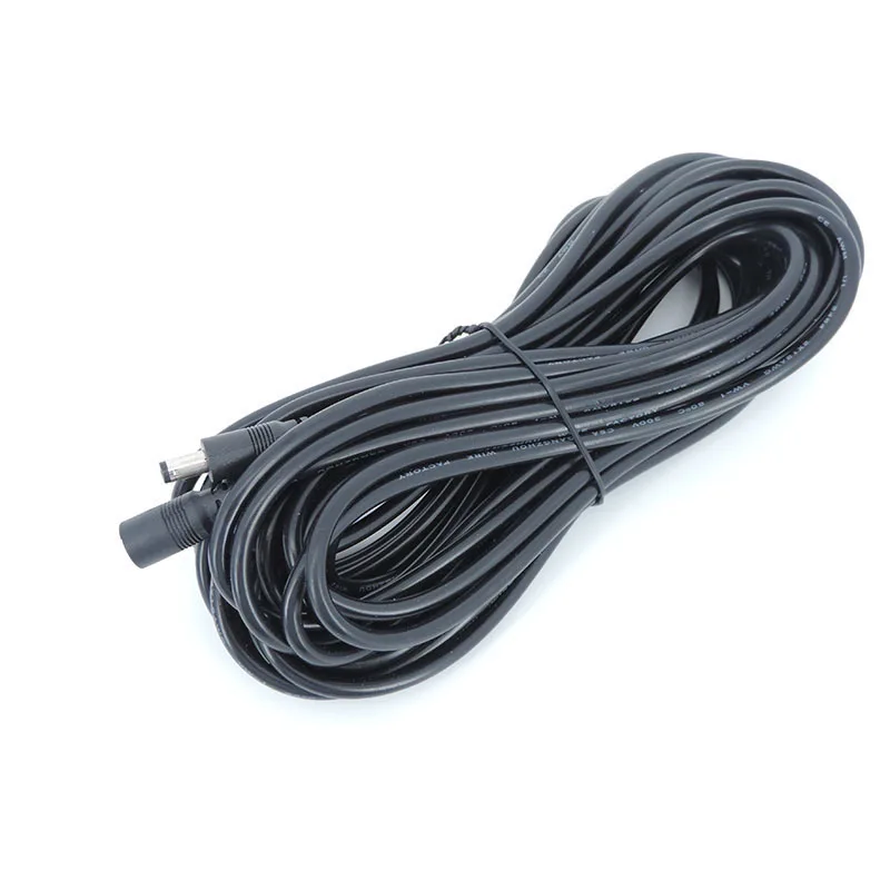 0.5/3/5m DC 암-수 잭 플러그 연장 케이블 5.5x2.1 18awg 7A 전원 어댑터 코드 CCTV 카메라 스트립 라이트 L용