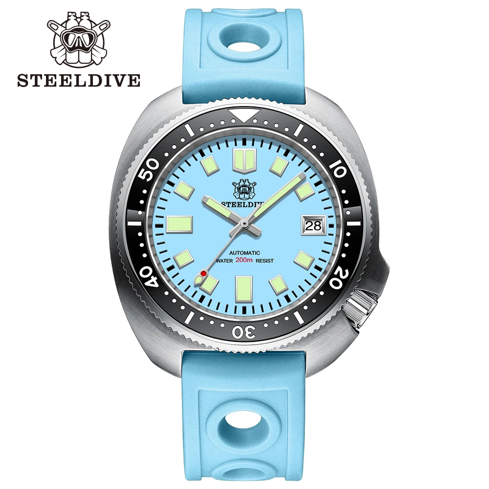 

STEELDIVE SD1974 НОВИНКА в моде Abalone с сапфировым стеклом NH35 механизм швейцарские светящиеся 200 м водонепроницаемые механические часы для дайвинга