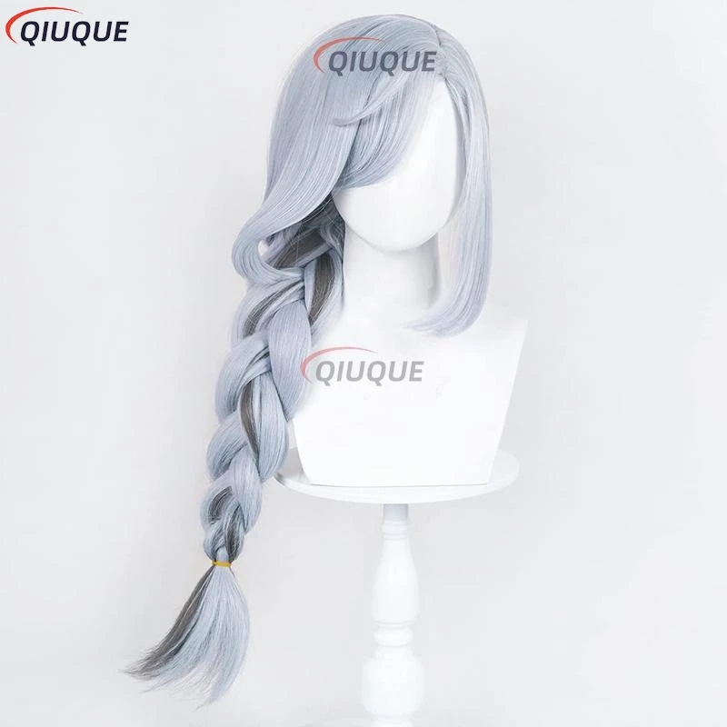 Hoge Kwaliteit Shenhe Cosplay Kostuum Met Hoofddeksels Oorbellen Shen Hij Pruik Schoenen Spel Pak Vrouwen Uniform Jurk Rollenspel Outfit
