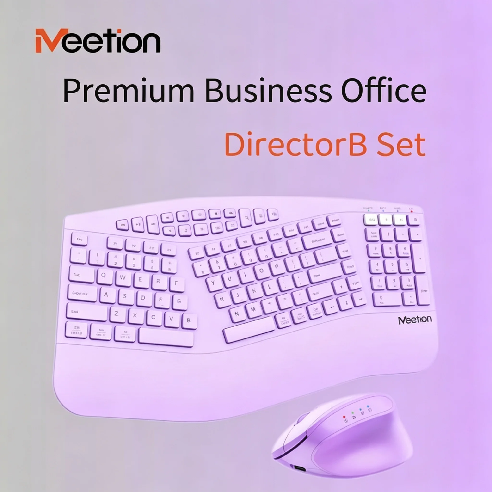 2.4G Wireless Bluetooth Dual-Mode Keyboard And Mouse Combo Office Stylish Slient Click Ergonomic Keyboard Mouse Set For Computer