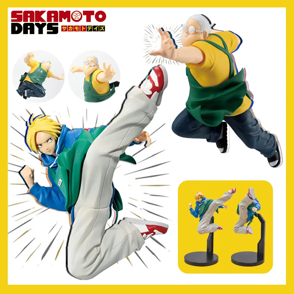 SAKAMOTO DAYS Anime figuras de juguete 21cmTaro Sakamoto, Shin Asakura figuras de acción muñecas, colección de modelos de PVC, juguete para regalo ornamental, caliente