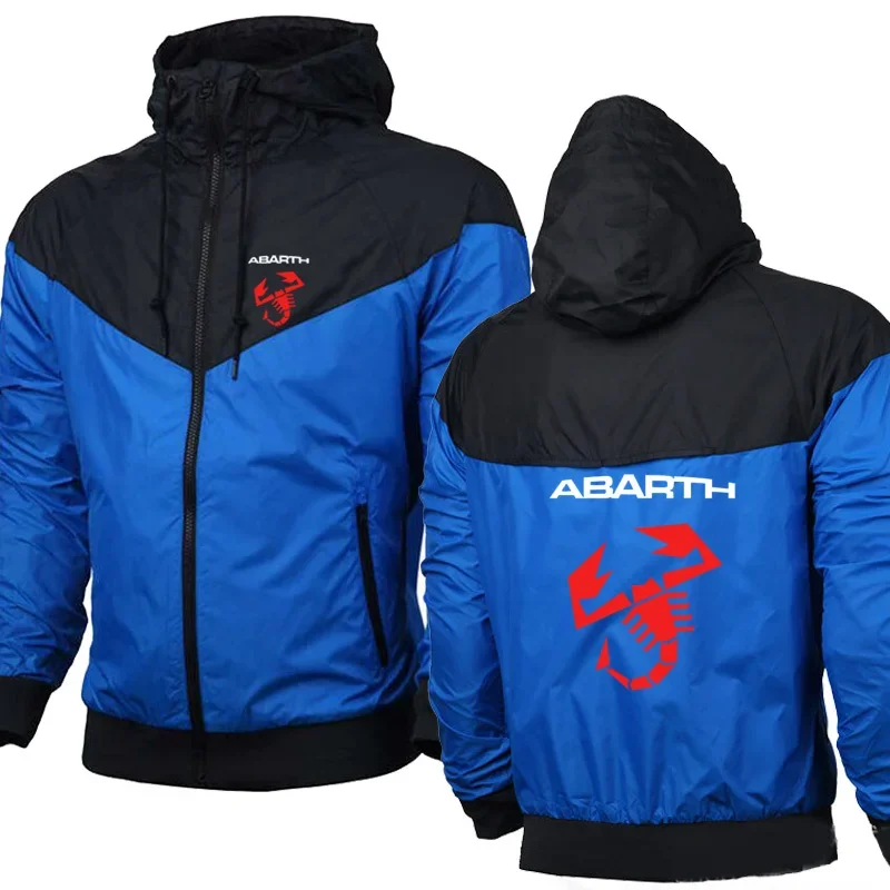 Sudaderas con capucha para hombre, chaqueta con estampado de logotipo de coche Abarth, hip hop, harajuku, informal, primavera y otoño