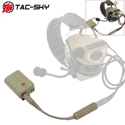 TAC-SKY Tactical Headset Adapter Bluetooth Ptt for PELTOR/ MSA AMP /TCI Tactical Headset COMTAC Shooting Hunting Headphone