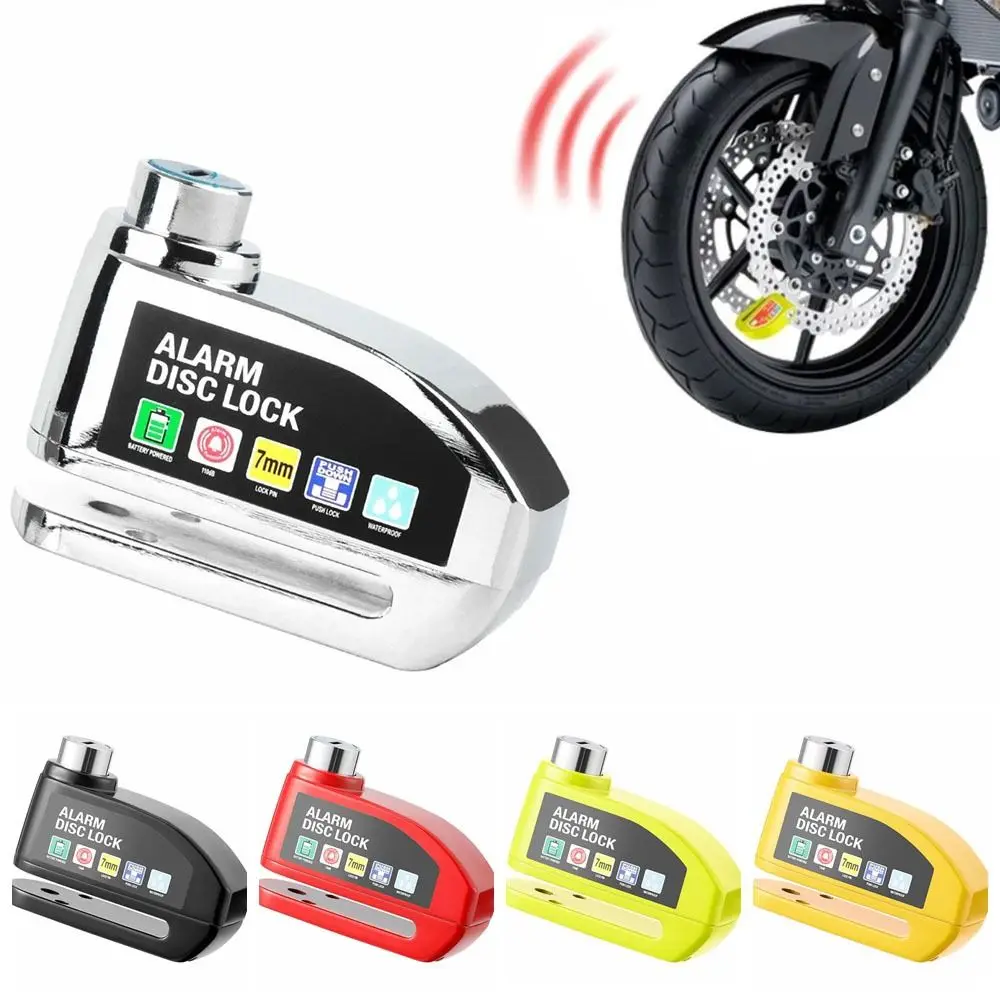 Alarm Safety Protection Motorcycle Bicycle Lock Waterproof Aluminum Alloy Anti-Theft Reminder Pressing Disc Brake