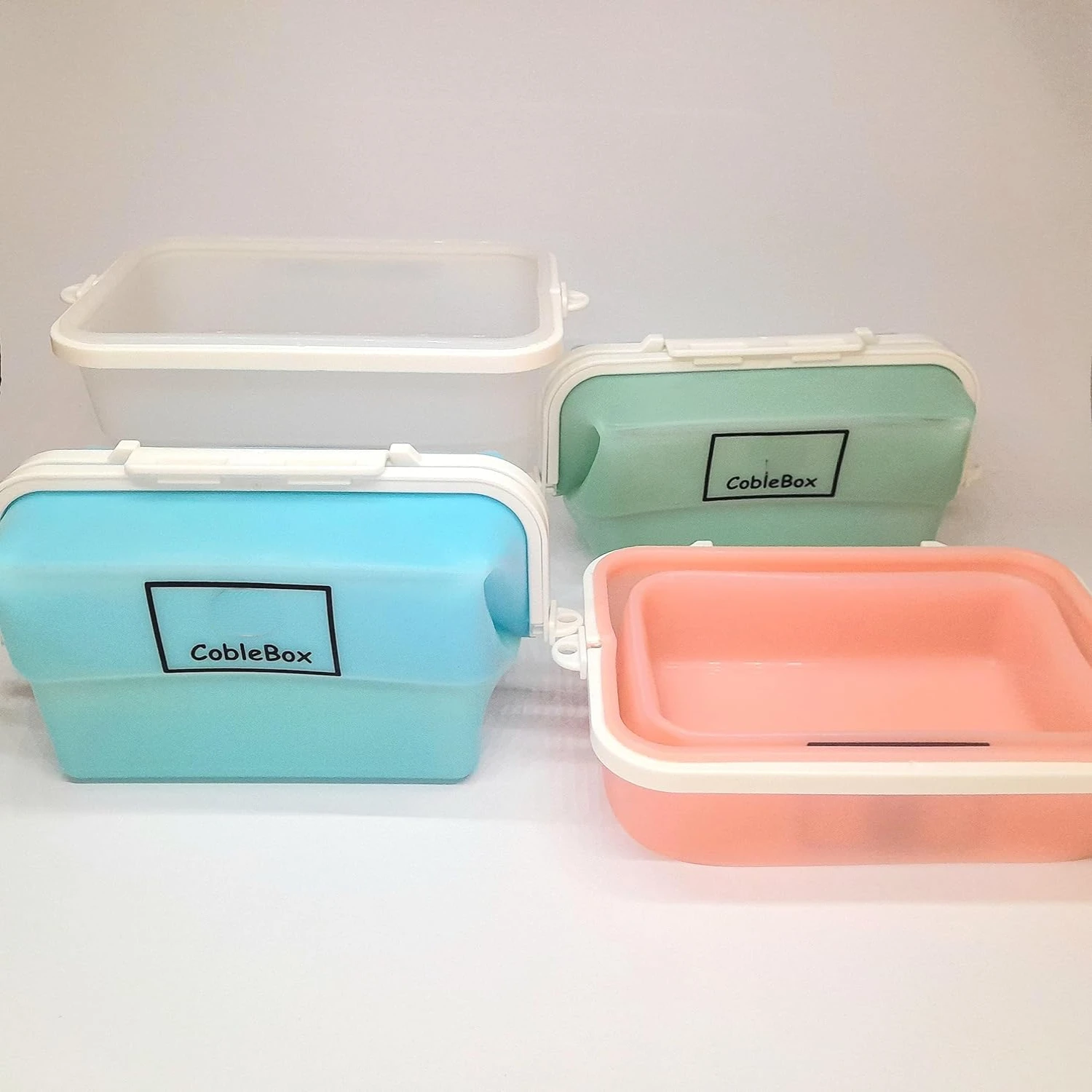 Eco-Friendly, Leak-Proof Set of 5 Reusable Containers for Organizing Your Pantry and Fridge - Various Sizes for Sustainable Life