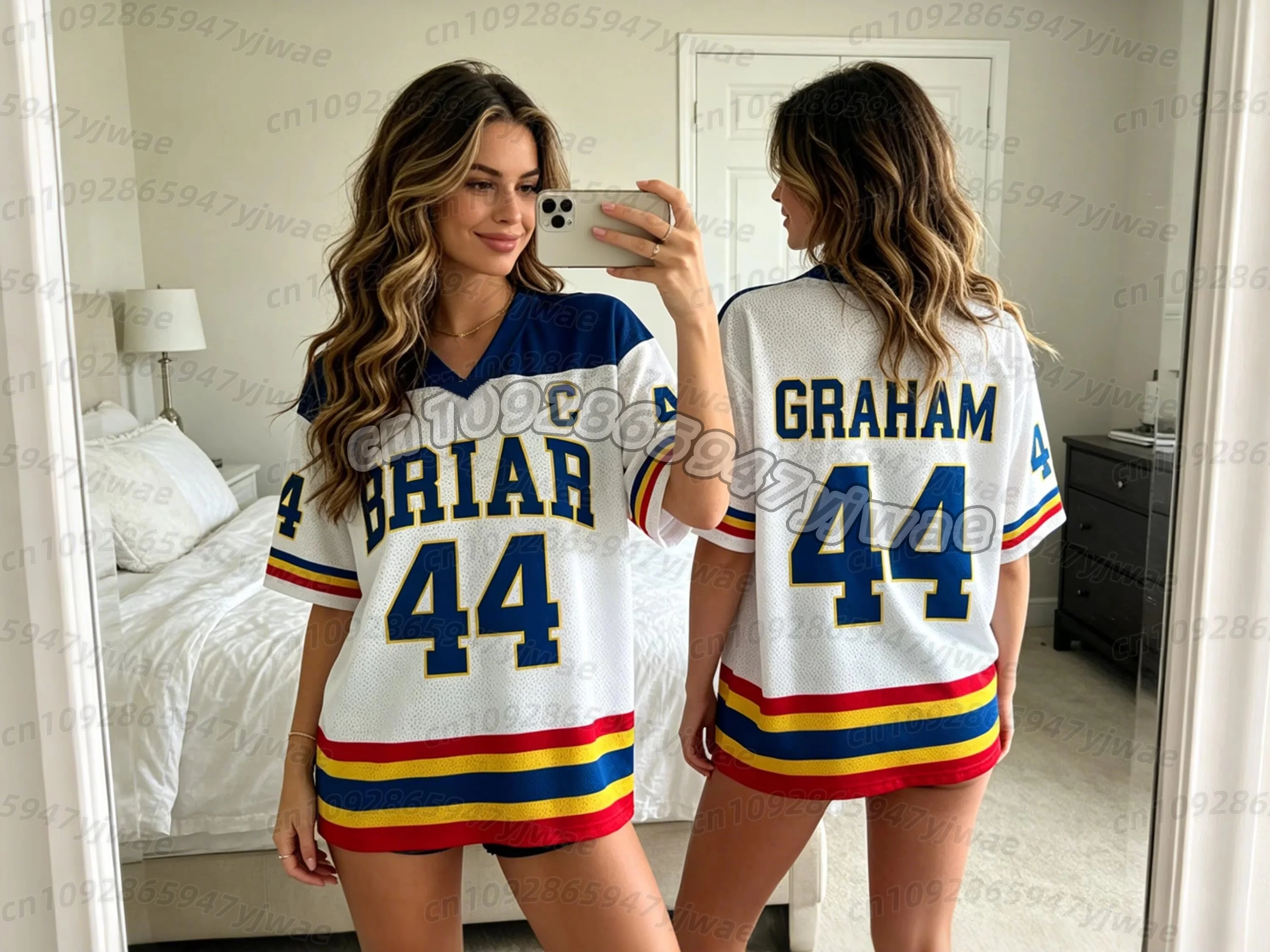 2026 Off Campus Briar University Jersey Graham 44 22 Di Laurentis 66 Tucker46 T-Shirts Women Men's Hockey Jersey kids t-shirt