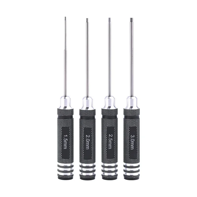 

4PCS/SET 1.5mm/2mm/2.5mm/3.0mm Hex Driver Hex Screw driver Tools Kit Set For RC Helicopter Repair tool