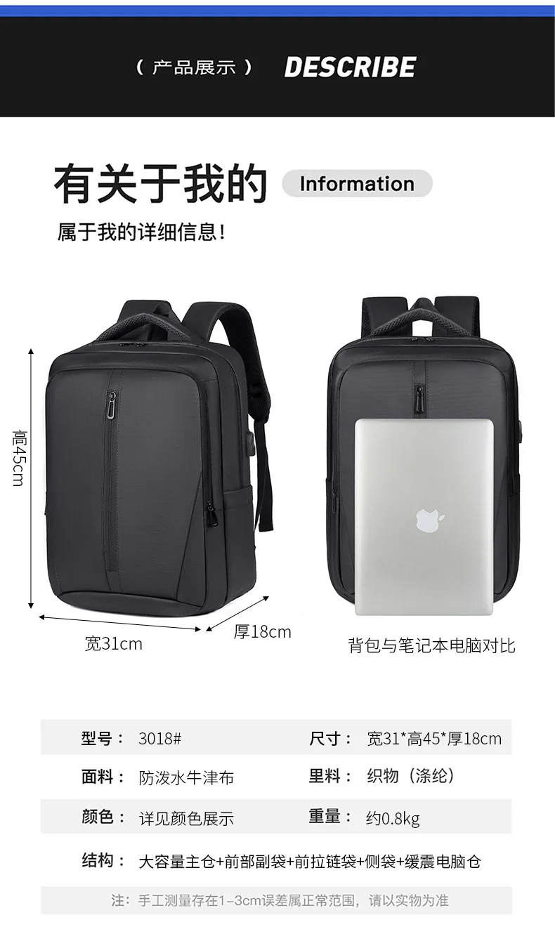 Backpack for College & Business,Casual Travel Laptop Bag with Ergonomic Comfort for Short Trip,Campus & Work Commute