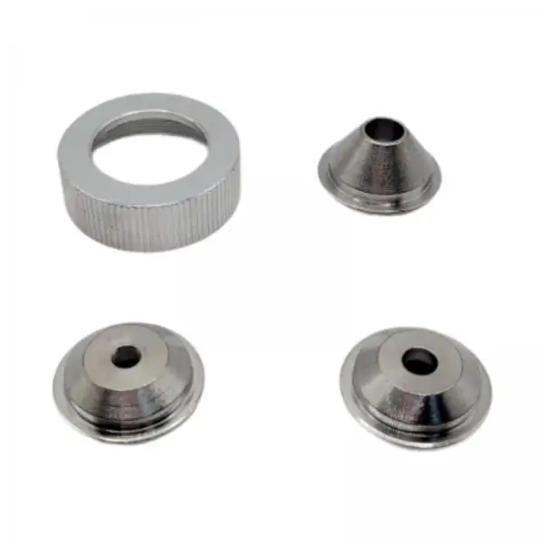 4x Hopper Sprayer Set for Drywall Texture with 3 Nozzles, Stainless Steel for Home Projects