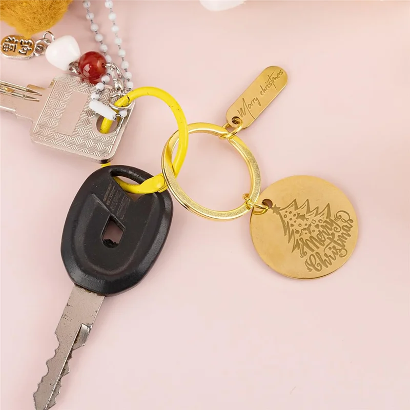 ABFY-30 Pcs Engravable Metal Keychain Blanks Engraving Keychain Blanks Metal Stamping Blanks Jewelry For DIY Crafts