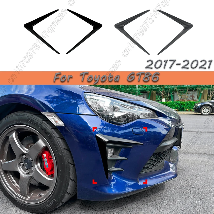 

For Toyota GT86 Facelift 2017-2020 Exterior Modification Parts Bumper Splitter Fog Lamp Grill Spoiler Cover Air Vent Wind Knife