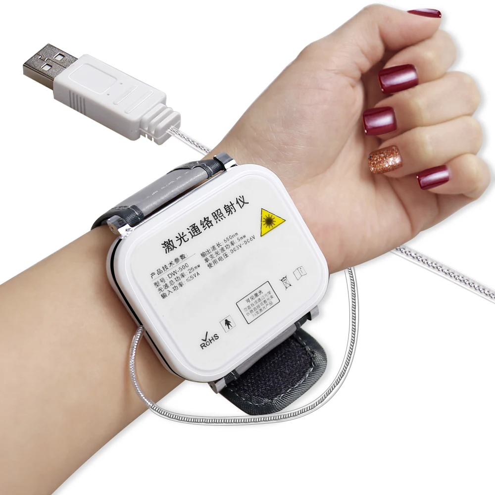 650nm Laser Physiotherapy Wrist Diode LLLT for Diabetes Hypertension Treatment Diabetic Cholesterol Watch Tinnitus Therapy