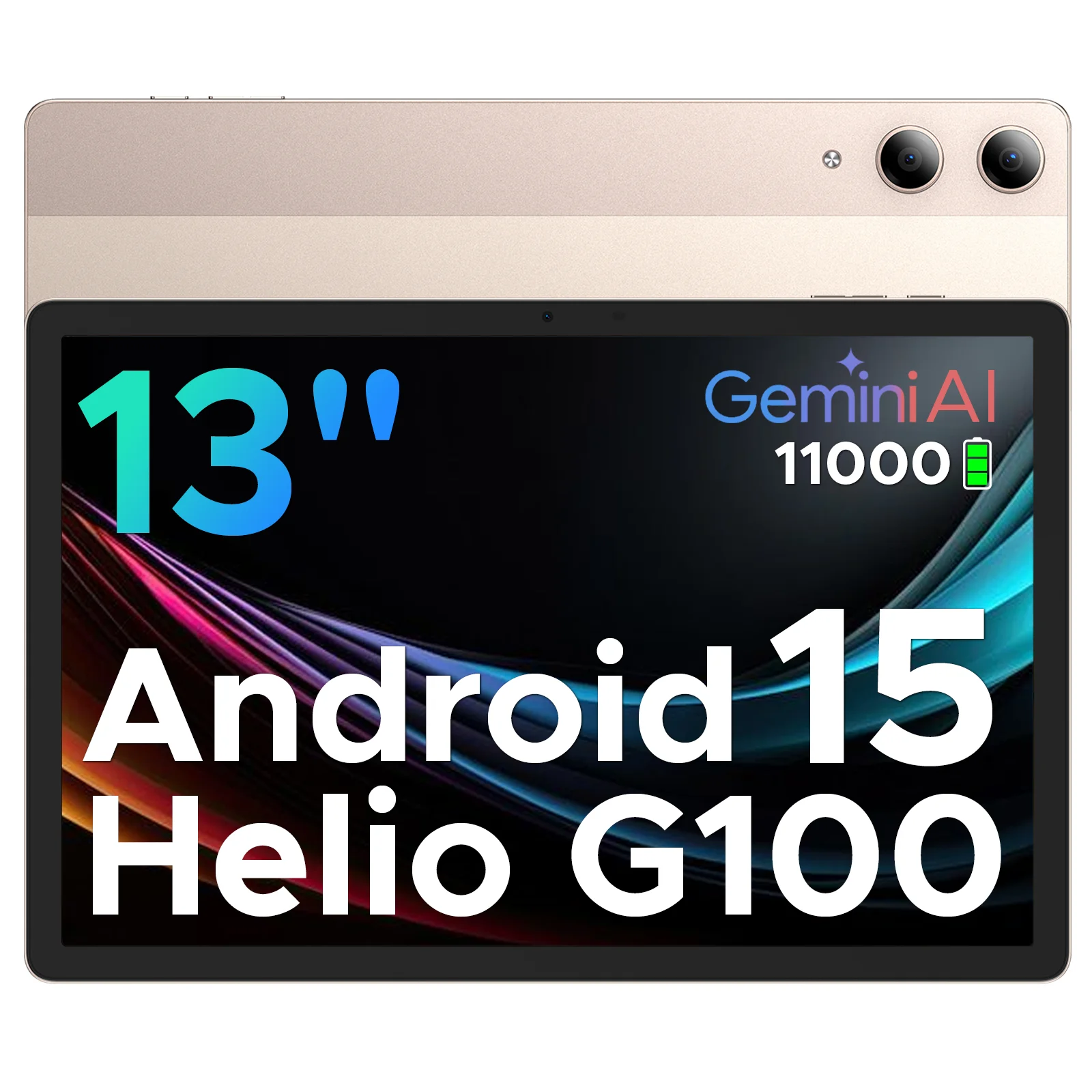 2-in-1 tablet PC DOOGEE Tab E3 Pro 13 inch Android 15 Gemini AI 32GB RAM (8 + 24) 256GB batterij mAh Helio G100