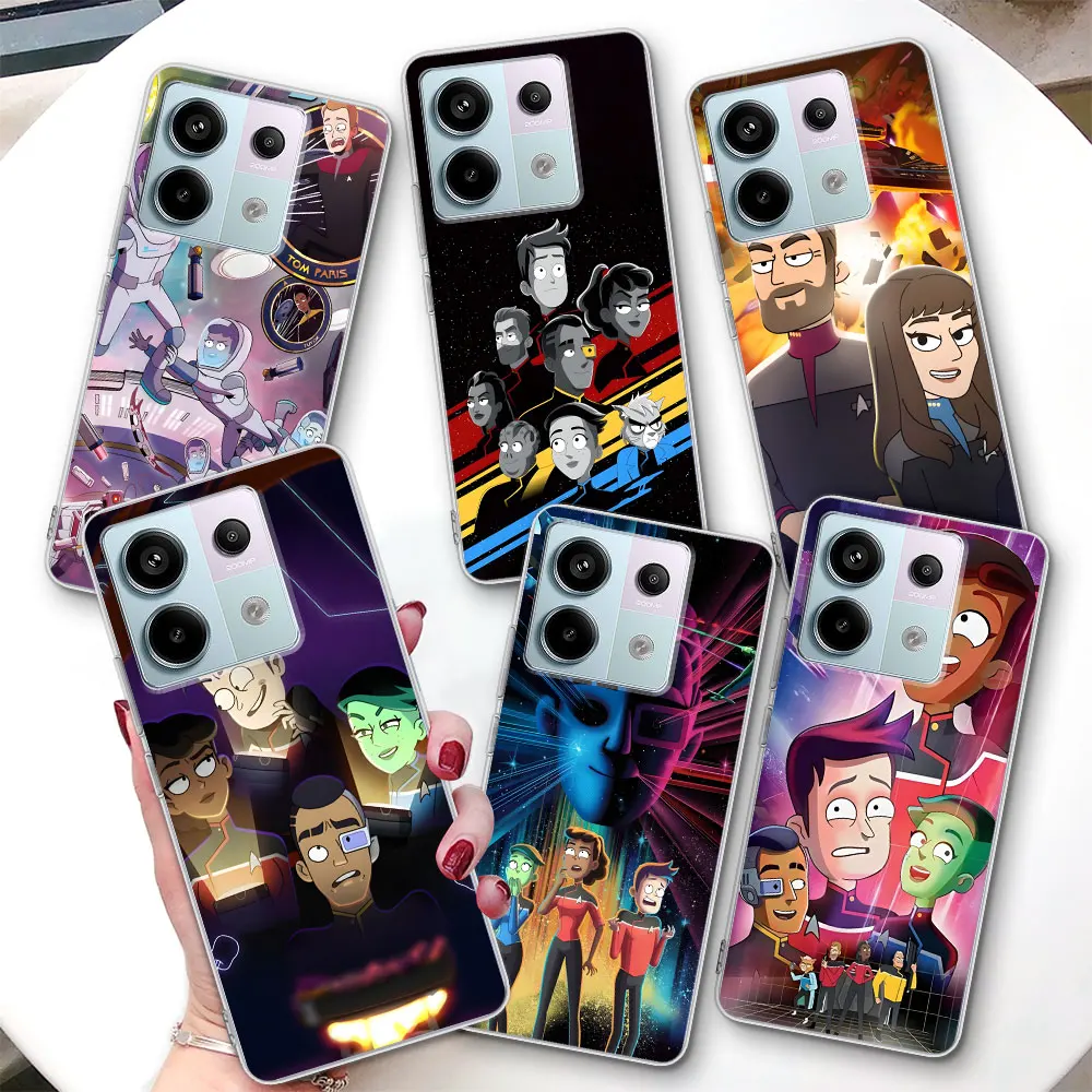 Star Trek Lower Decks Case for Xiaomi Redmi Note 9 10 8 10S 11 11S 12 12S 9S 11T 13 Pro Plus 11E Transparent Soft Phone Cover