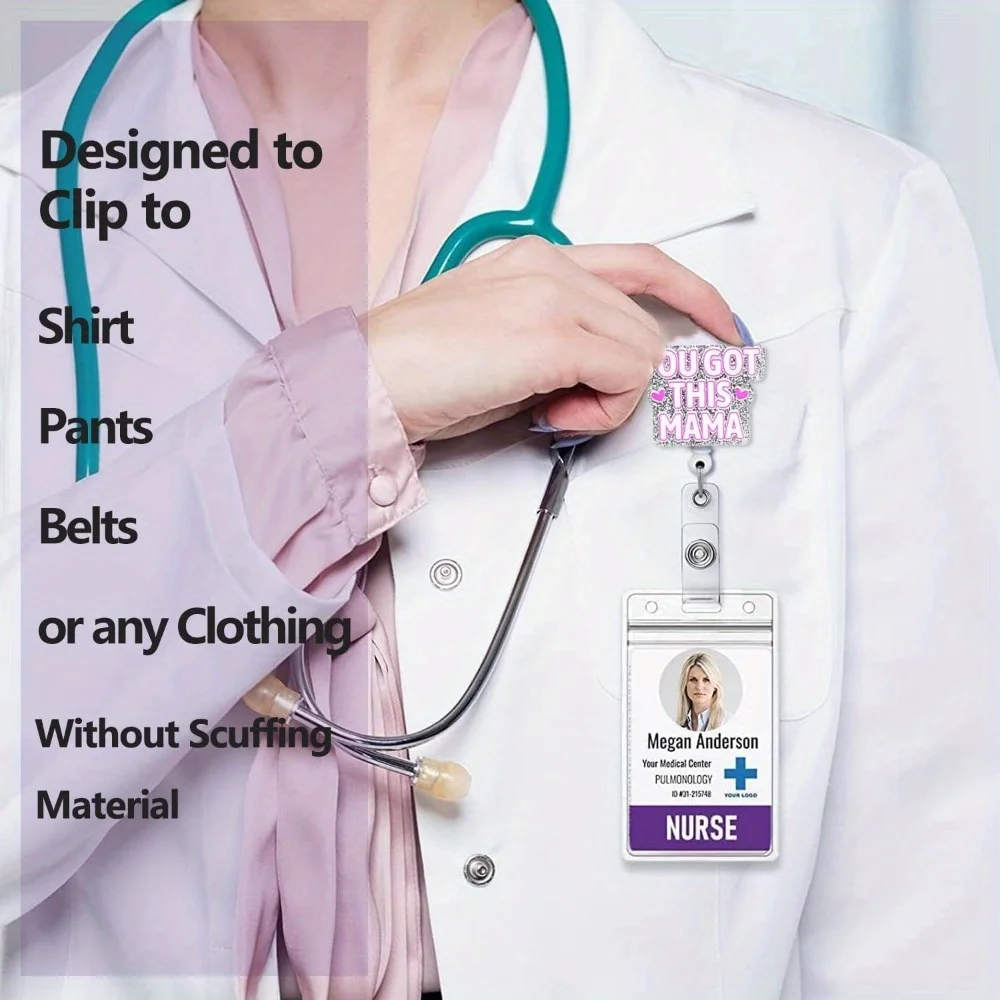 عبوة من بكرات شارة "You Got This Mama". مقاطع معرف قابلة للتطوير لممرضات العمل والتسليم.