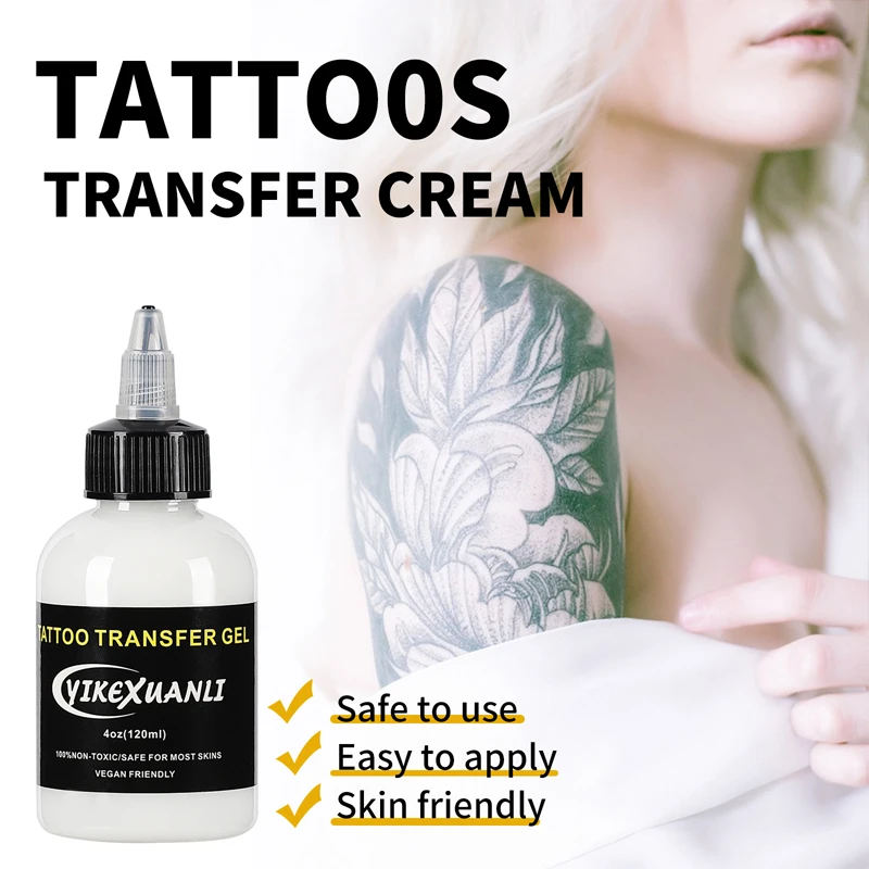 30/120 مللي المهنية الوشم الاستنسل ماجيك جل ناسخة حرارية الوشم نقل الاشياء الحل كريم الوشم الحبر مجموعة