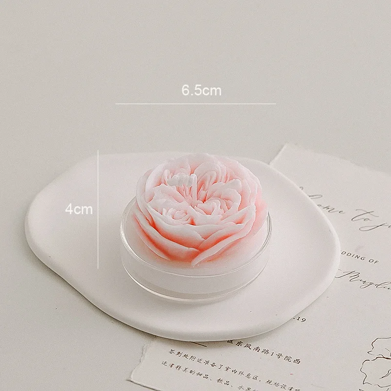 Rose Luxury Scented Candle Creative Soy Wax Pretty Model Handmade Christmas Gift Scented Candles