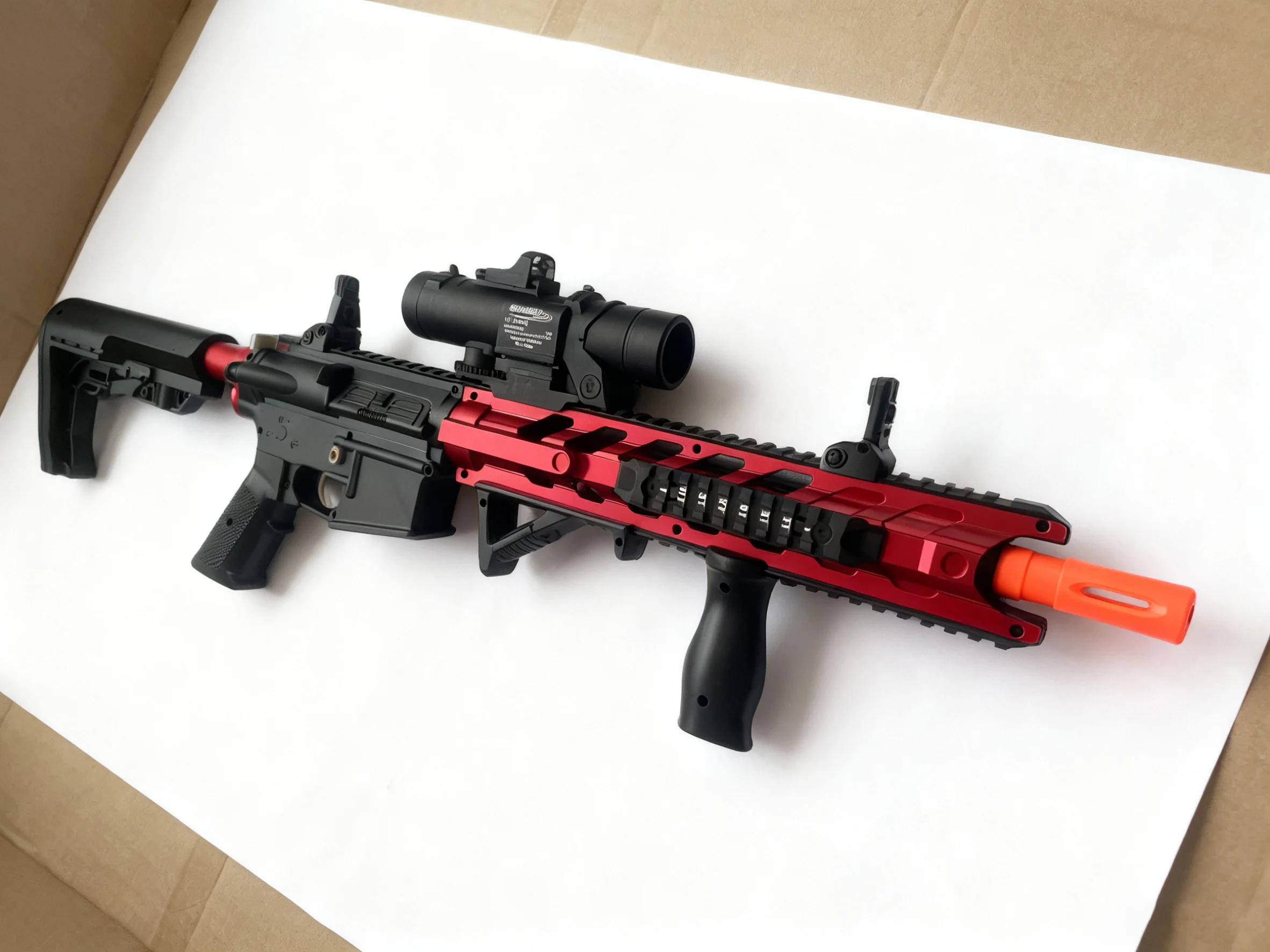 7.4V オートジェルブラスター 大量500発装弾 フルオート電動ジェルボールガン おもちゃ 長時間ゲーム可能 屋外玩具 ギフト