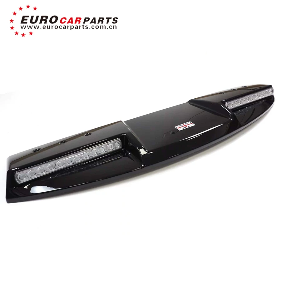 Auto Car Assessories Gloss Black Front Roof Wing Spoiler Trunk With Led Light For RR defeder