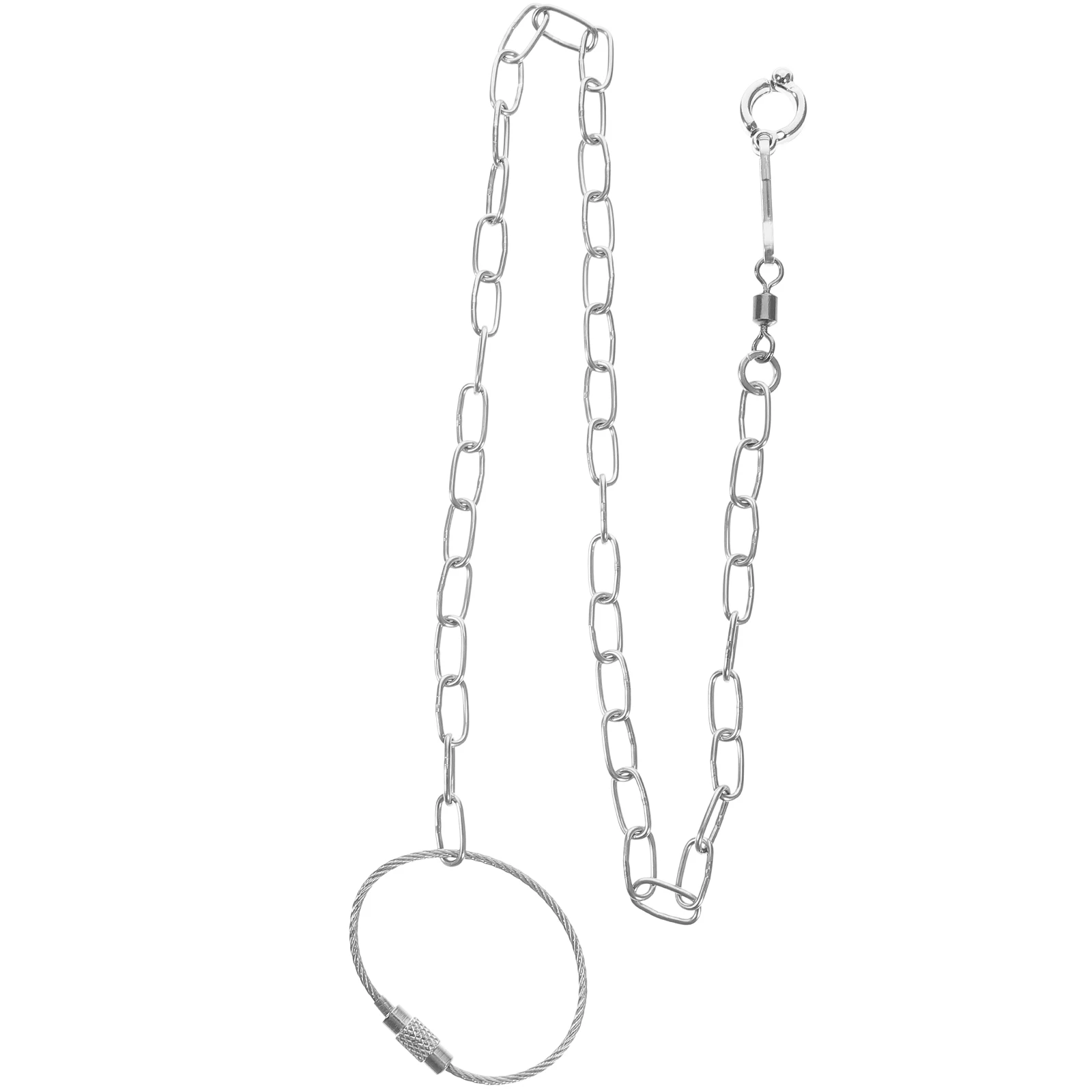 

Stainless Steel Bird Chain Ankle Leash Parrot Accessory Foot for Parrots Harness Pet Cockatiel Birds