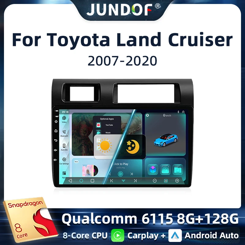 

9" Android 13 AutoradioFor Toyota Pickup Land Cruiser LC 70 79 Series 2007-2020 Wireless Carplay Multimedia Player Radio DVD