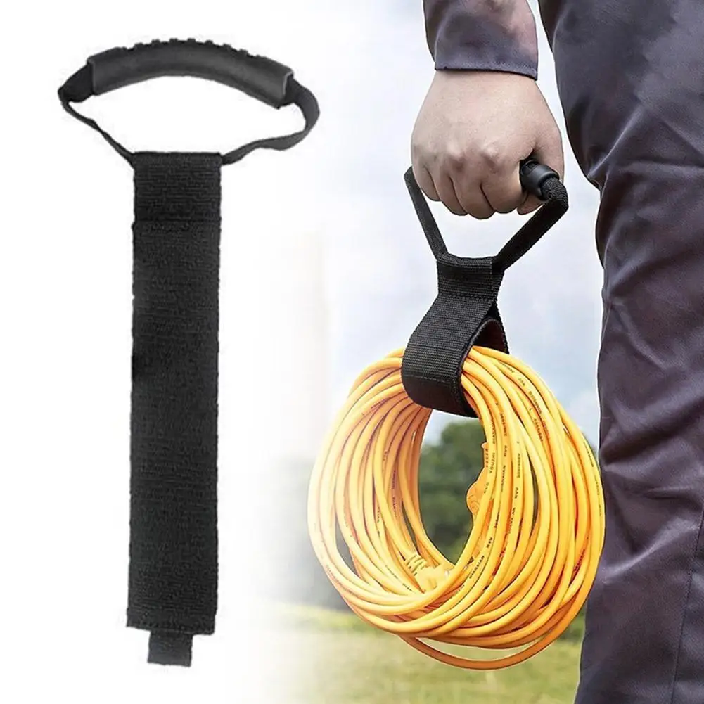 Heavy-Duty Storage Strap Extension Cord Organizer for Pool Hoses Garden Hoses Cables Reusable Hook and Loop Cable Ties Storager