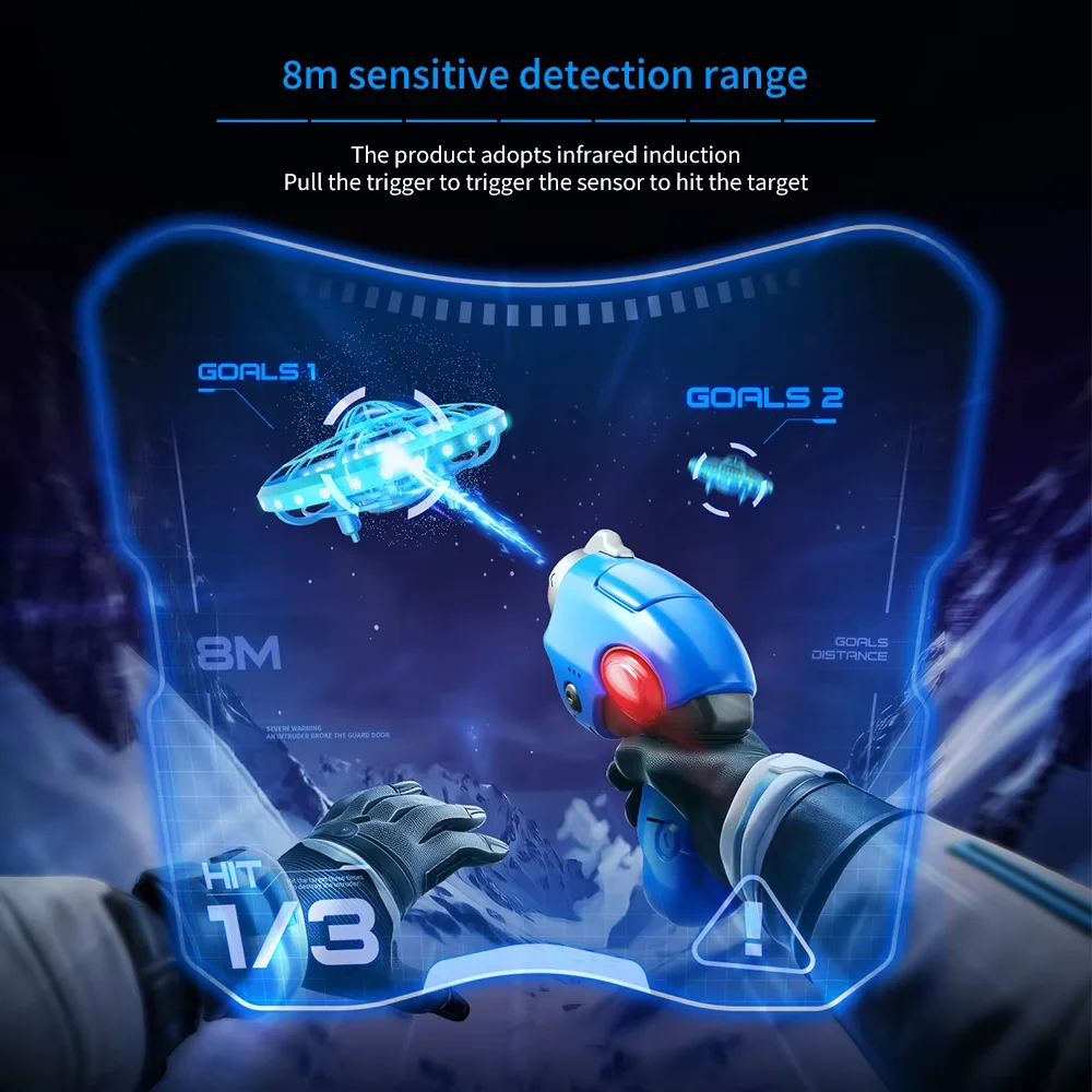 طائرة بدون طيار UFO مع مستشعر الأشعة تحت الحمراء XS4 تحوم تلقائي وحيلة للتحكم عن بعد لعبة تحريض سهلة الإيماءات للأطفال الأولاد والبنات