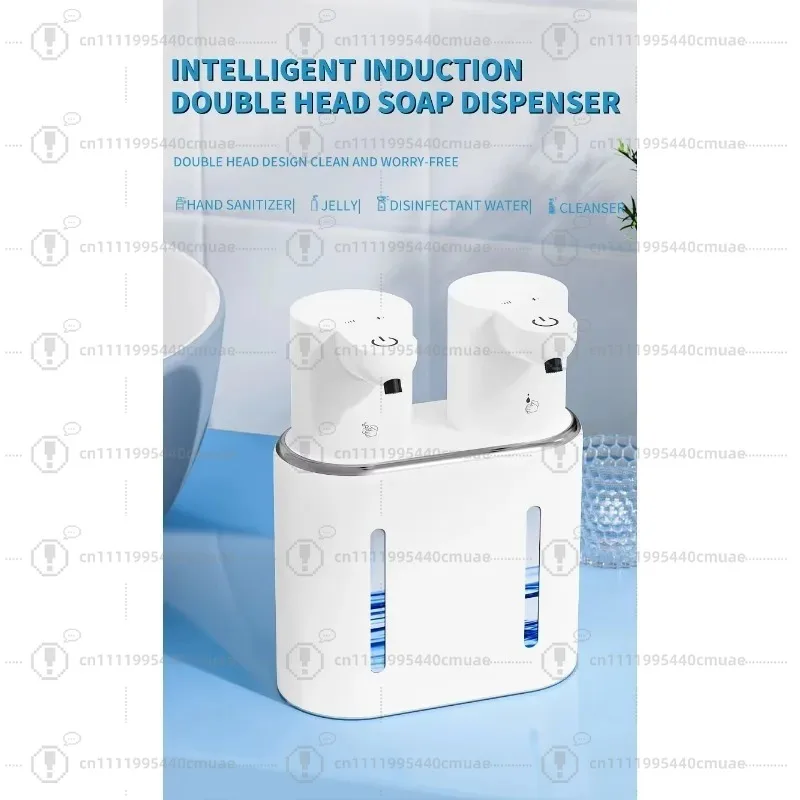 Automatic Sensor Soap Dispenser Foam Machine Double Head ABS Material 800ml Capacity Wall Mounted Hand Sanitizer Unit - view 4