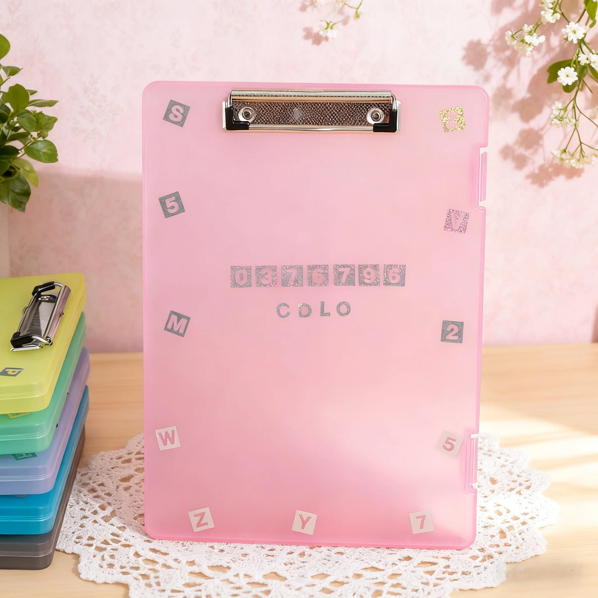 صندوق ملفات A4 شفاف لأوراق الاختبار، منظم تخزين المستندات، لوحة كتابة الحافظة #5