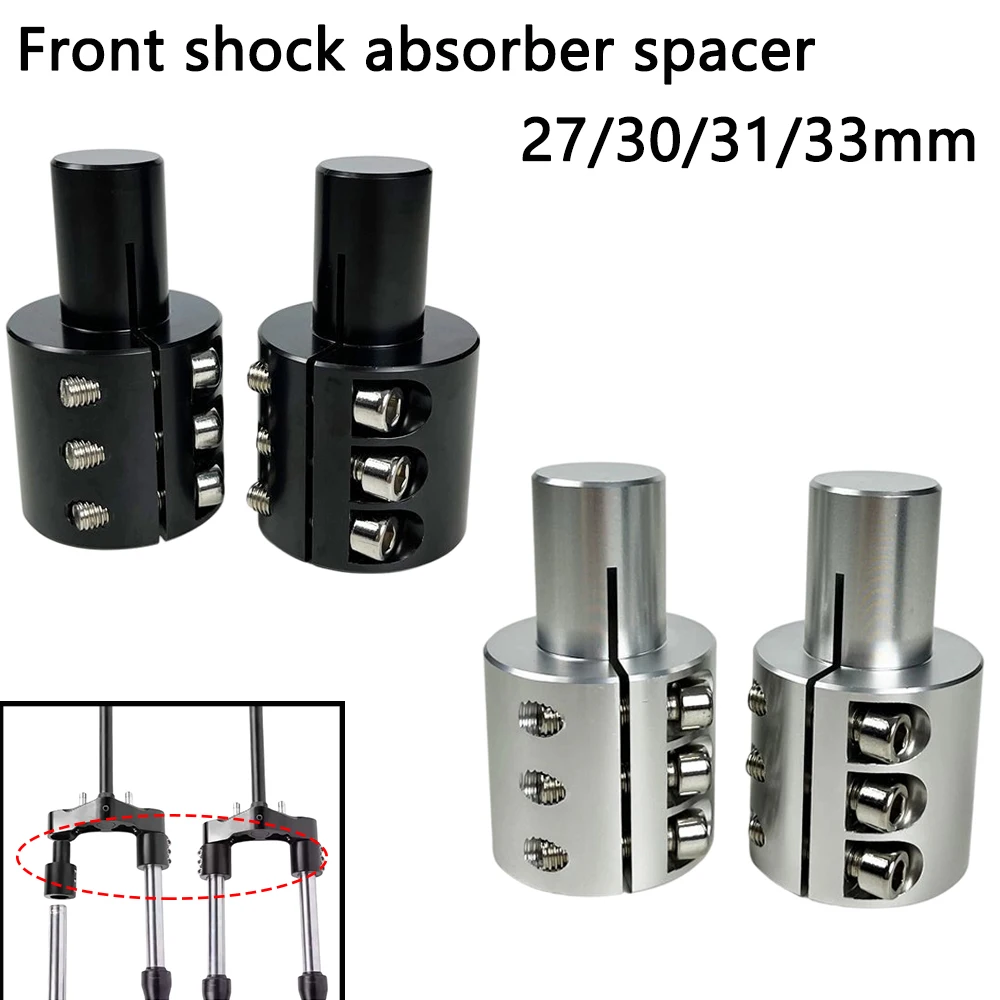 CNC-Aluminium-Vorderradgabel-Höhenverlängerung 27/30/31/33mm Stoßdämpfer-Adapter für Motorrad-Roller Honda Yamaha Suzuki Aerox