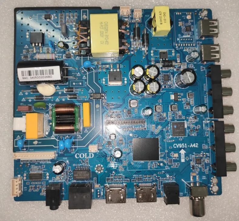 

CV951-A42 Three in one WiFi network TV motherboard 72--82v 550ma Physical photography