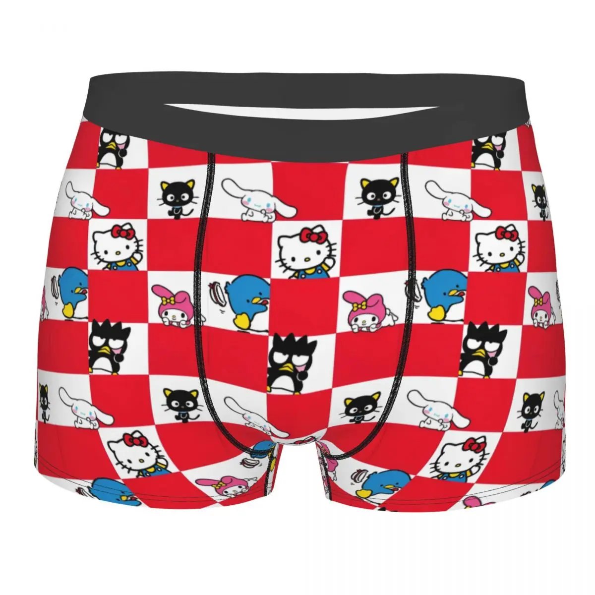 Man Sanrio Kuromi Melody Hello Kitty Boxers Novelty Gifts Underwear Cartoon Shorts Men's Boxer Briefs Quilt Underpants Cozy