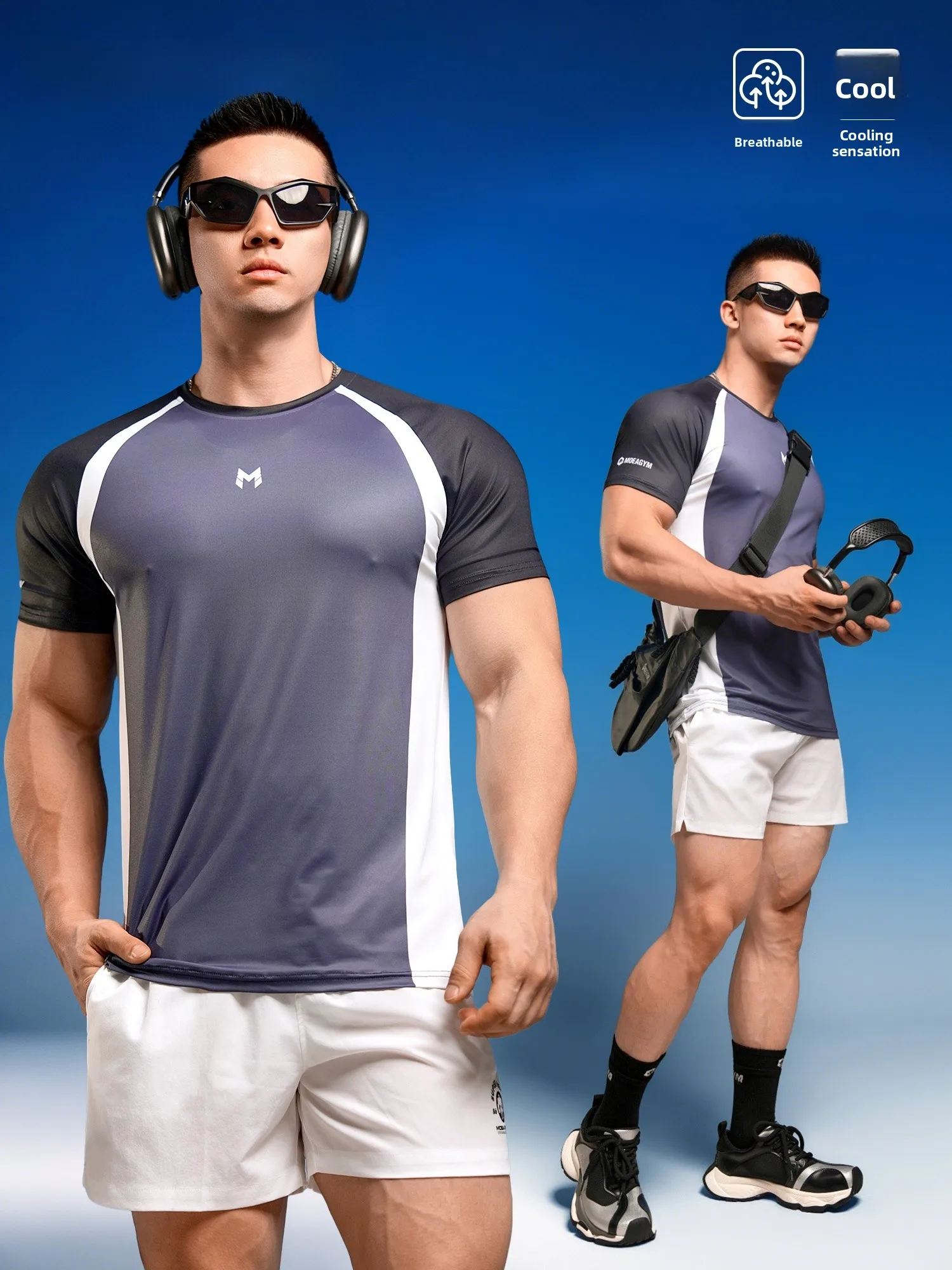 

Мужская футболка Qui Dry Ice Silk ort Sve для бега, тренировочная баскетбольная одежда, дышащая летняя спортивная одежда