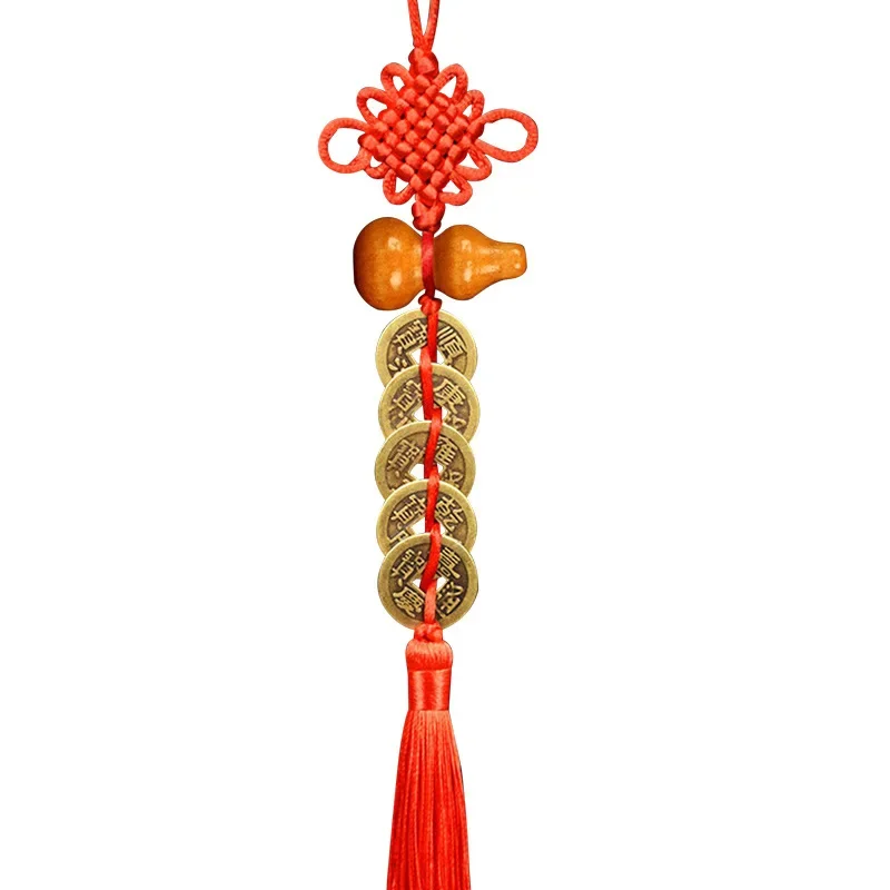 Feng Shui Decoration Five Emperors Money East And Northwest Home Decor Authentic Gourd Pendant Town House Talisman Coin