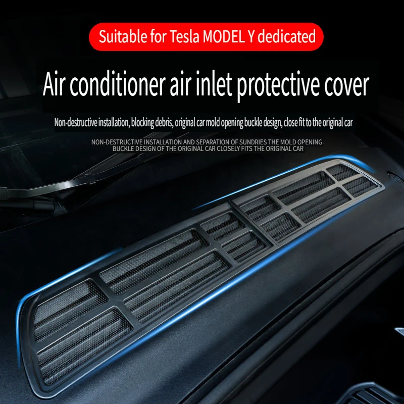 

For Tesla Model Y Air Inlet Protective Cover Insect-proof Net Car Modification Accessories Car Air-conditioning Flow Vent Cover