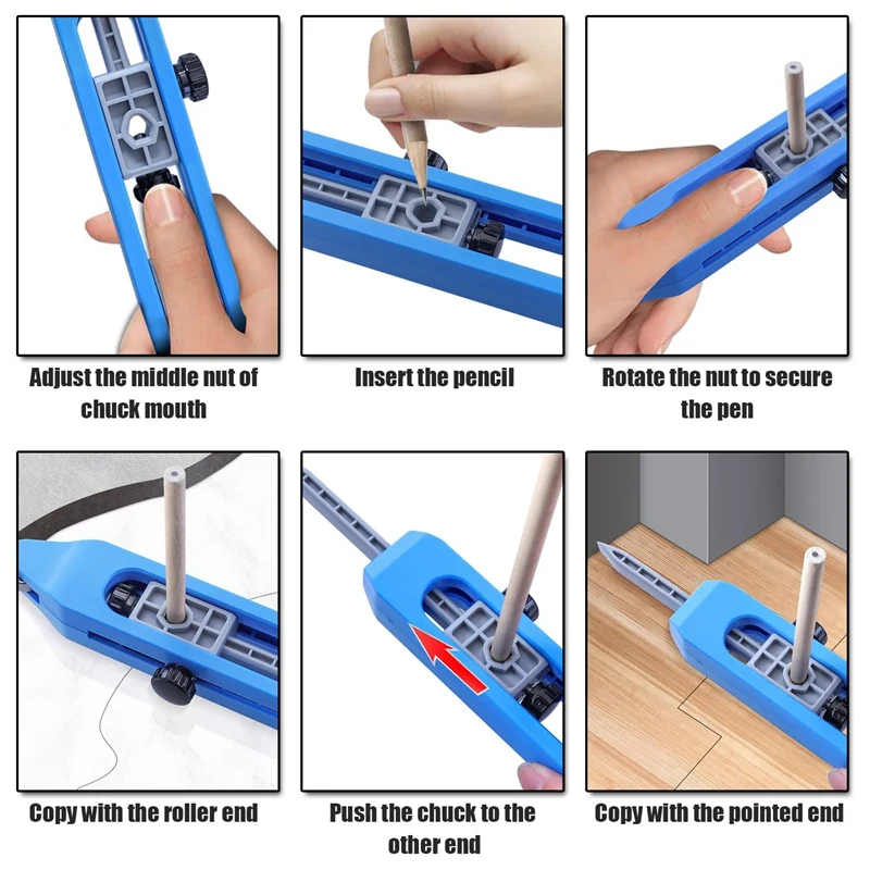 A81M Alat Pengukur Kontur Baru, Duplikator Bentuk Tidak Beraturan Pengukur Kontur dengan Kunci, Pengukur Bentuk Garis Besar