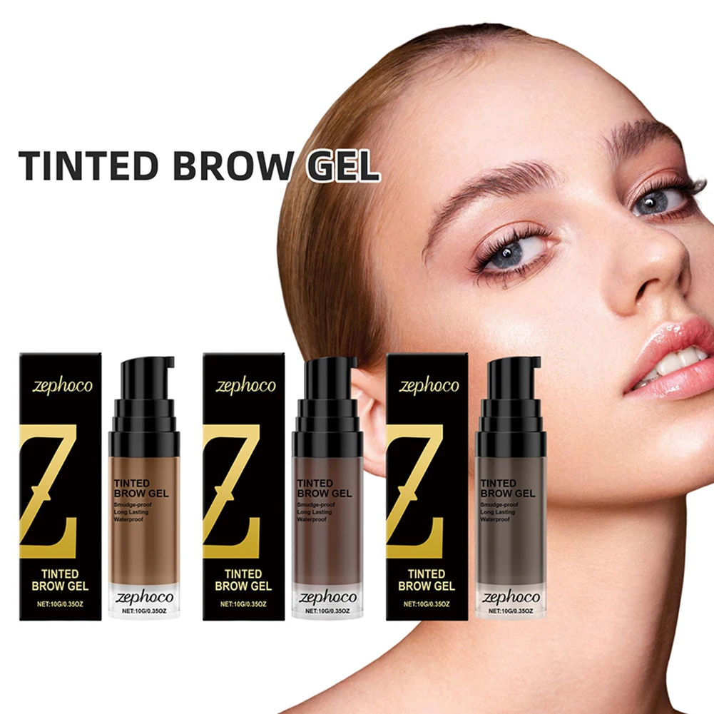 10g Gel Per Sopracciglia Durata Impermeabile Colorato 3D Sopracciglia Gel Per Sopracciglia Trucco Liquido Sopracciglio Crema Colorante Marrone Sopracciglio Gel