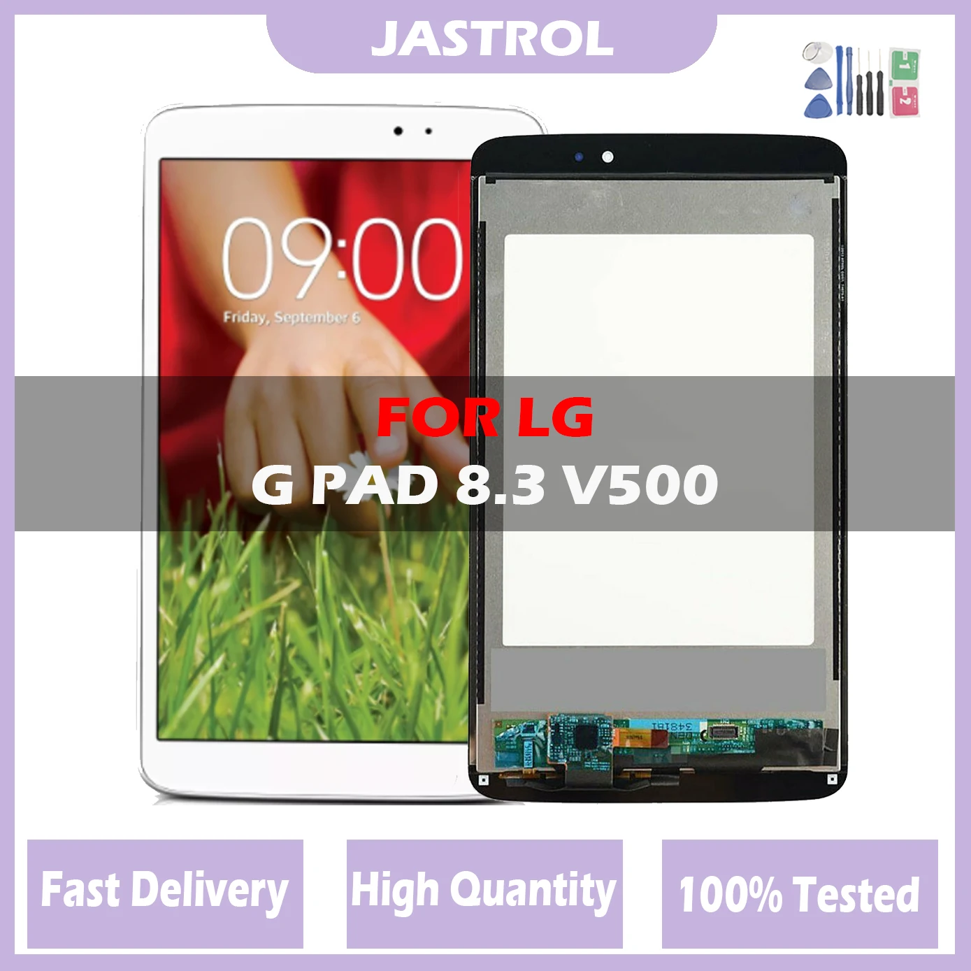 

100% NEW LCD Display For LG G Pad 8.3 V500 LCD Display Touch Screen Digitizer for LG V500 Tablet LCD Display Assembly