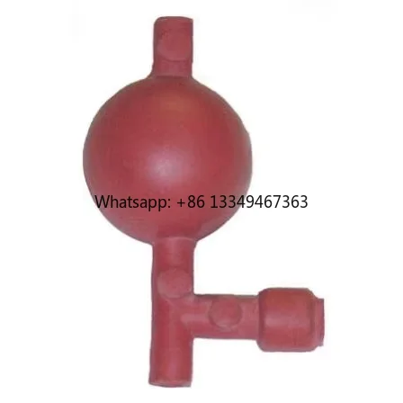 

Suction Ball Lab Pipette Filler Bulb with 3 Valves Red Pipetting Ball Chemical Rubber Quantitative