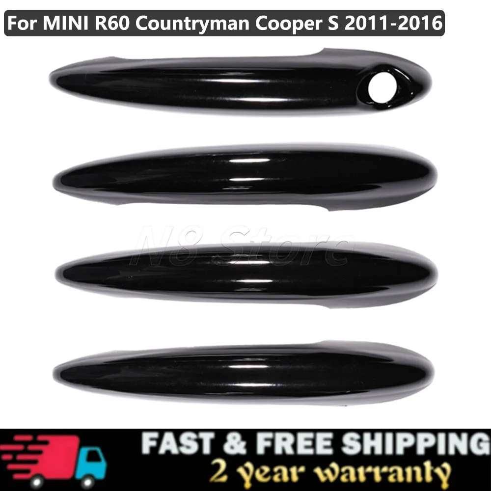 

4 Pcs/Set Car Door Handle Covers Trim Protective Fits For MINI R60 COUNTRYMAN Cooper S 2011-2016 Gloss Black