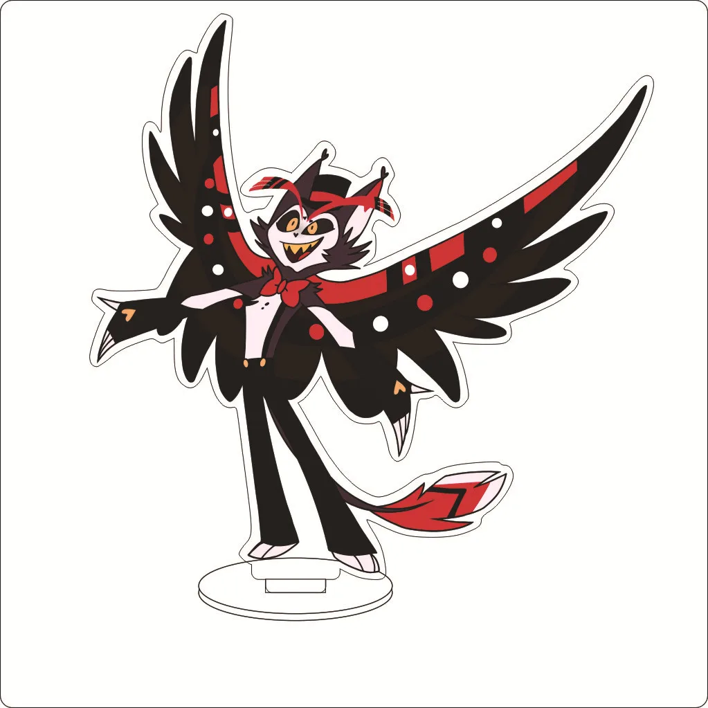 16CM Anime Hazbin Hotel Charlie Morningstar Vaggie Angel Dust Alastor Niffty Cherri Bomb Cos Acrylic Figure Stand Ornament Gifts view 6