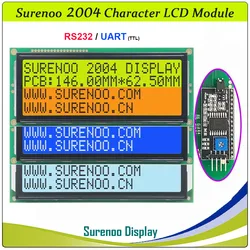 Surenoo Serial IIC I2C TWI RS232 UART TTL CMOS 2004 204 20*4 Larger Character LCD Module Display for Arduino