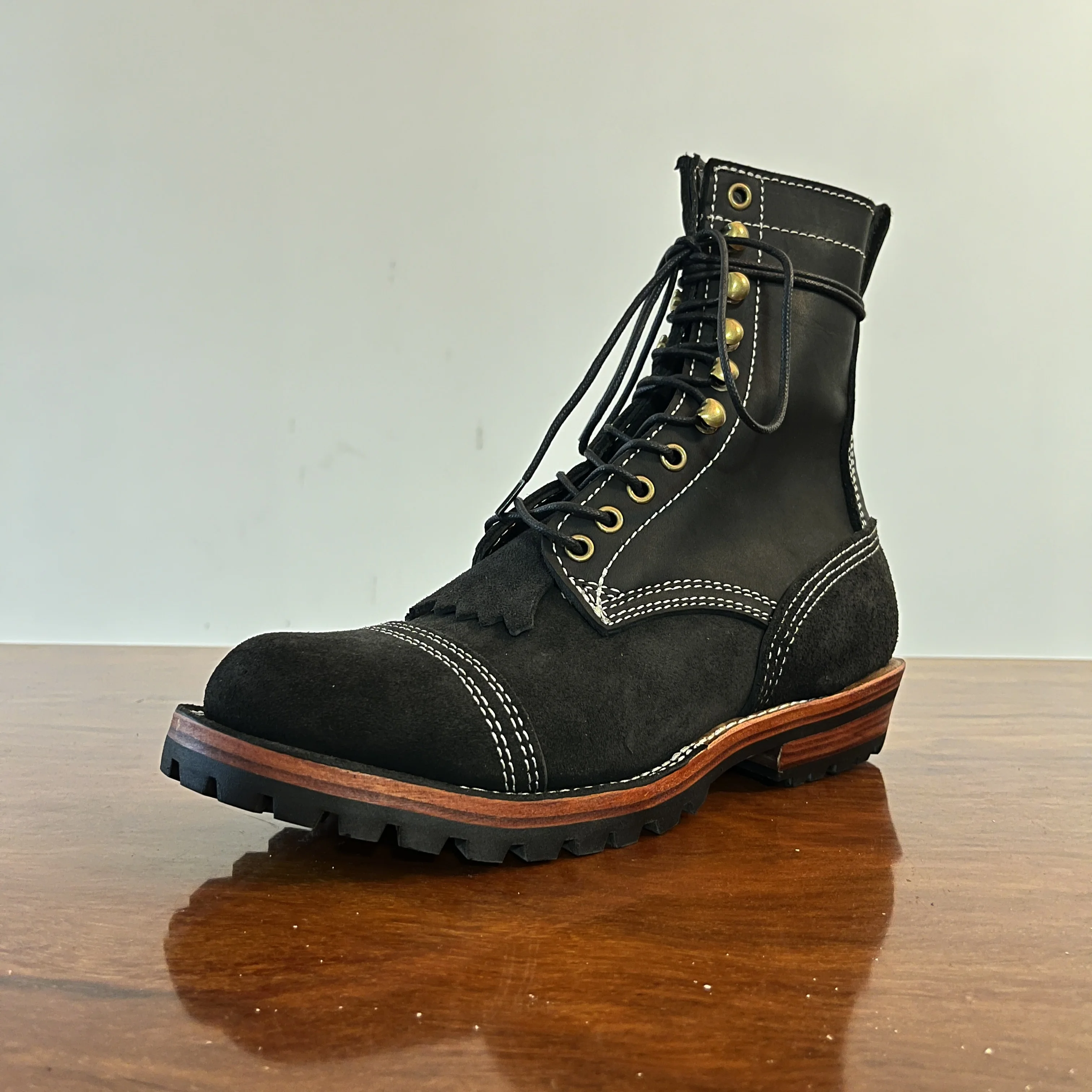 C750 RockCanRoll Size 35-52 Super Quality Genuine Italian Cow Leather Handmade Goodyear Welted Boots Custom Made Service OK