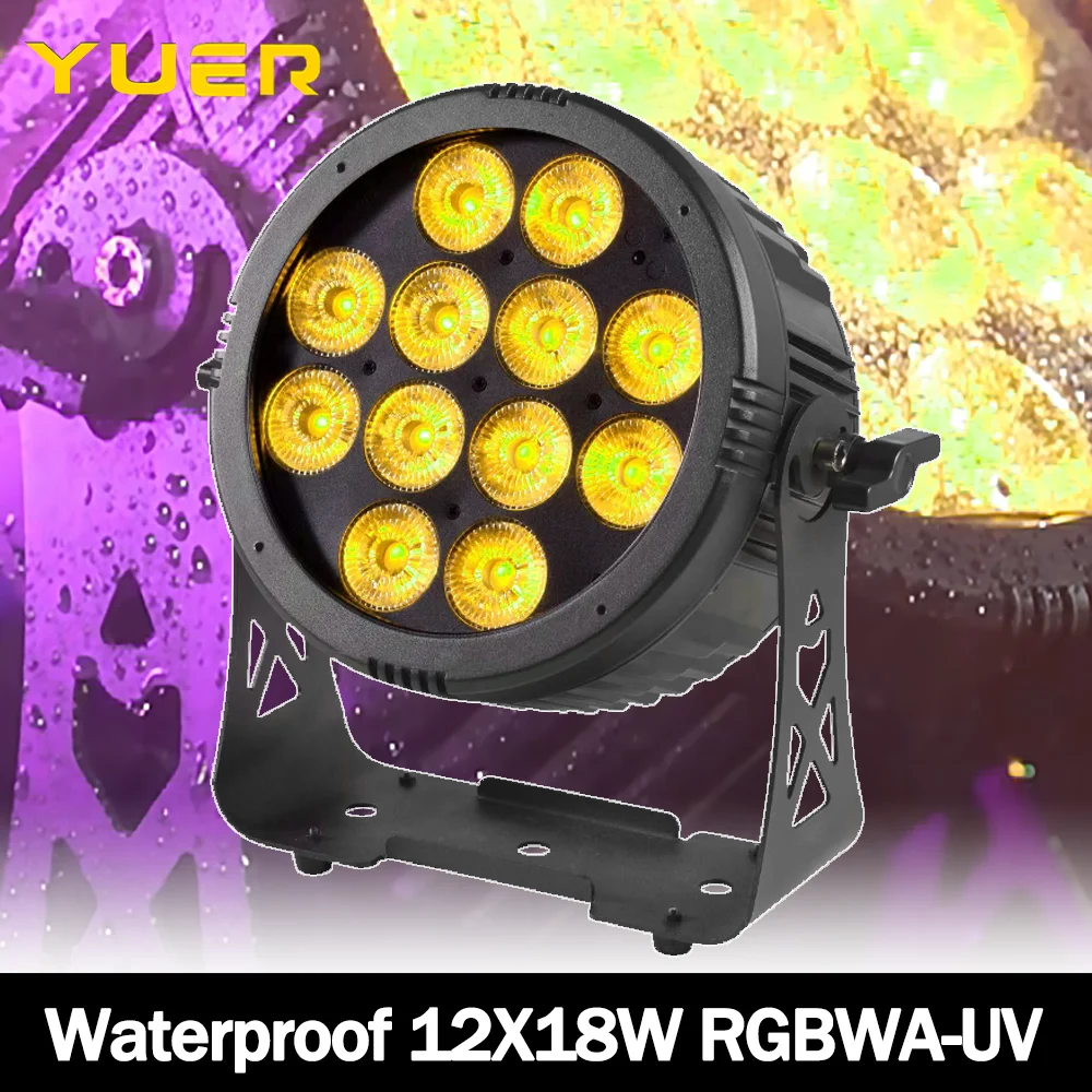 

12X18 Вт светодиодный номинальный светильник IP66 водонепроницаемый сейтронический разъем эффект стирки на стене DMX Auto для DJ дискотека, свадьбы, дня рождения, вечеринки, клуба, оленя