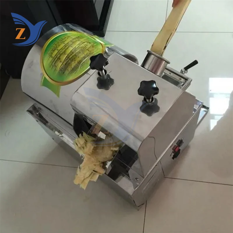 Sugarcane Juice Machine Electric ZY-T30 Sugar Cane Press Stainless Steel 750W Commercial Squeezer Juicer Desktop Fruit Equipment