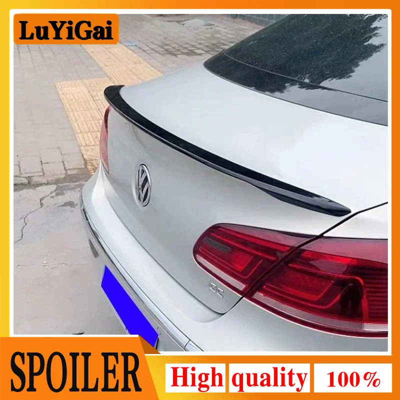 Für Volkswagen VW Passat CC 2009-2016 Auto ABS Kunststoff Unlackiert Farbe Hinten Stamm Flügel Lip