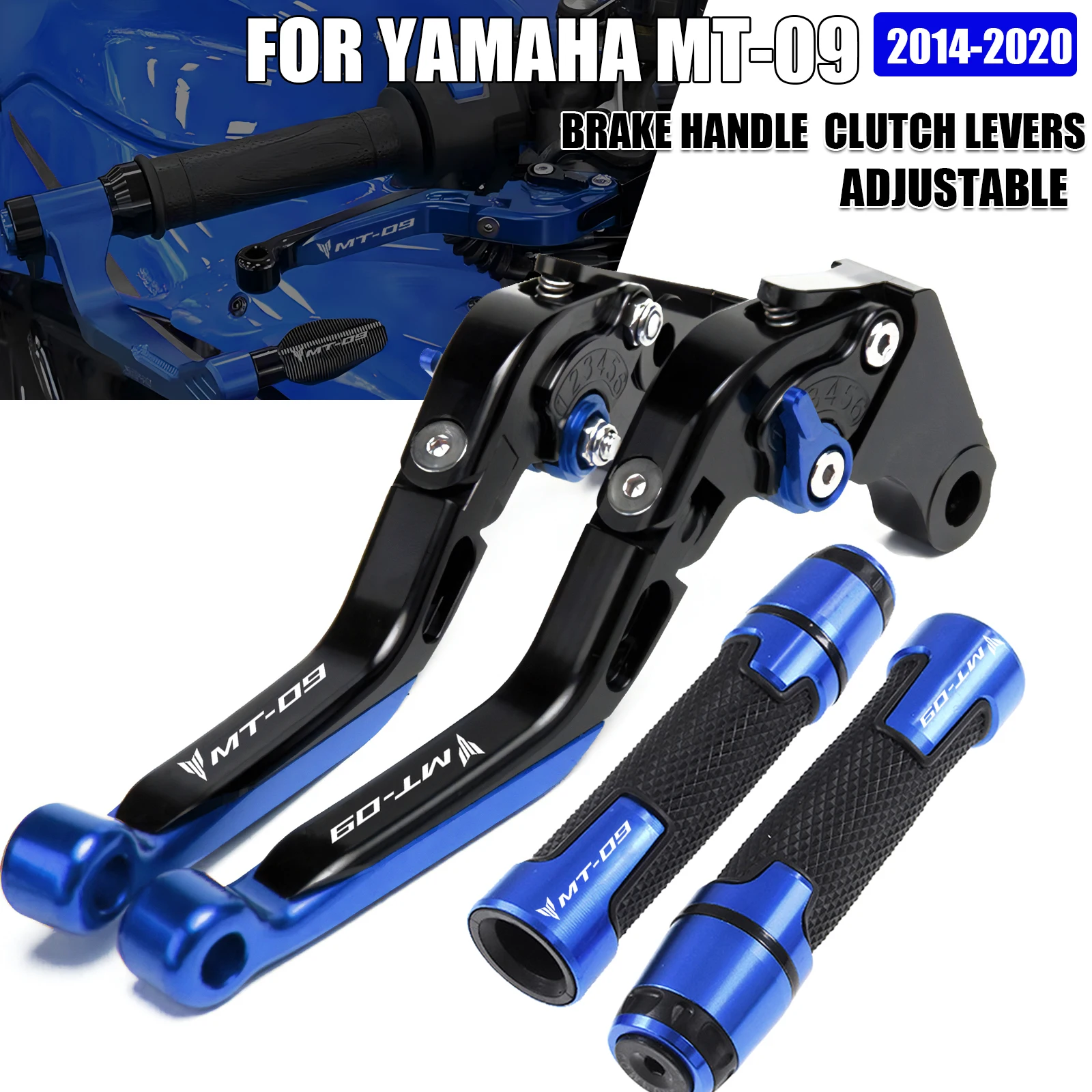 

MT-09 Motorcycle Accessories For Yamaha MT09 MT 09 MT-09 SP 2014-2020 CNC Adjustable Brake Handle Clutch Levers