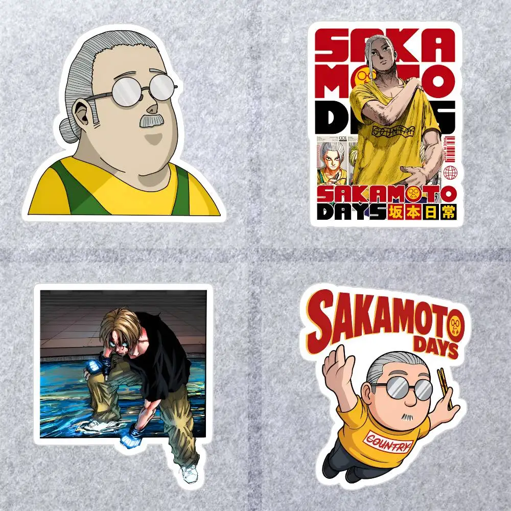 SAKAMOTO DAYS Waterproof Stickers For Decorating Car Windows Motorcycles And Computers.